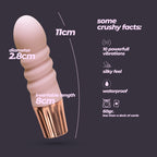 CRUSHIOUS | Mellow Bubbles – Rechargeable Mini Vibrator – Pink & Purple