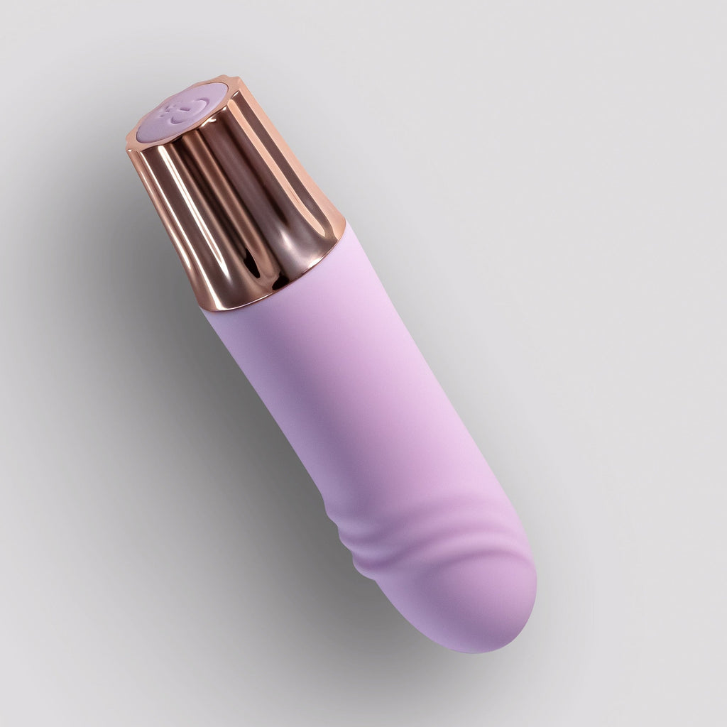 CRUSHIOUS | Mellow Waves – Rechargeable Mini Vibrator – Pink & Purple