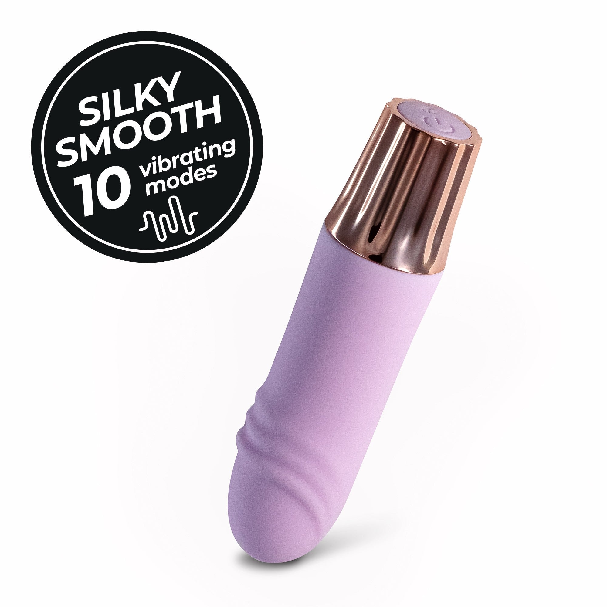 CRUSHIOUS | Mellow Waves – Rechargeable Mini Vibrator – Pink & Purple