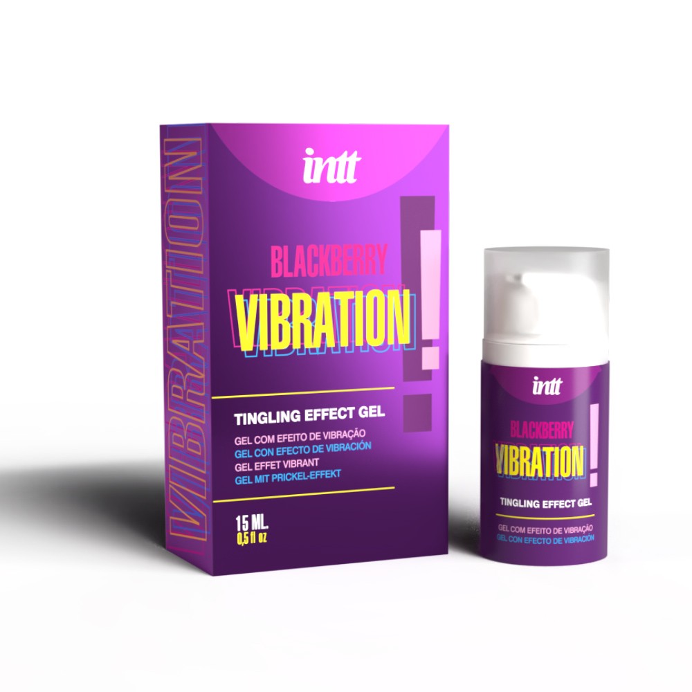 INTT | Blackberry Vibration Gel – Triple Stimulation – 15 ml