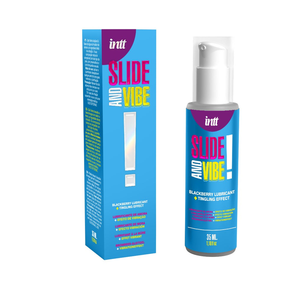 INTT | Slide and Vibe vesipohjainen liukuvoide värinäefektillä – 35 ml
