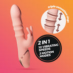 CRUSHIOUS | Ringlord Rabbit Vibrator – 3 Moving Rings & 10 Vibration Modes