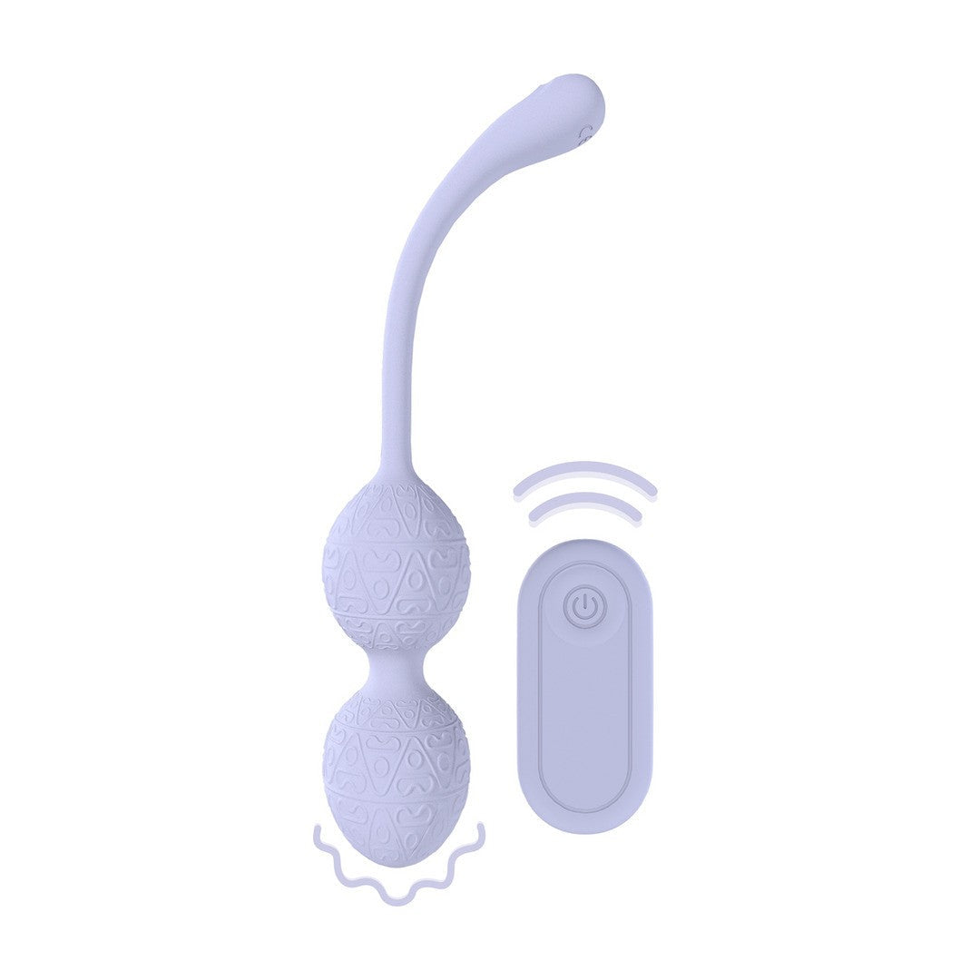 LOVELINE | Vibrating Bead Kegel with Remote Control – Lavender