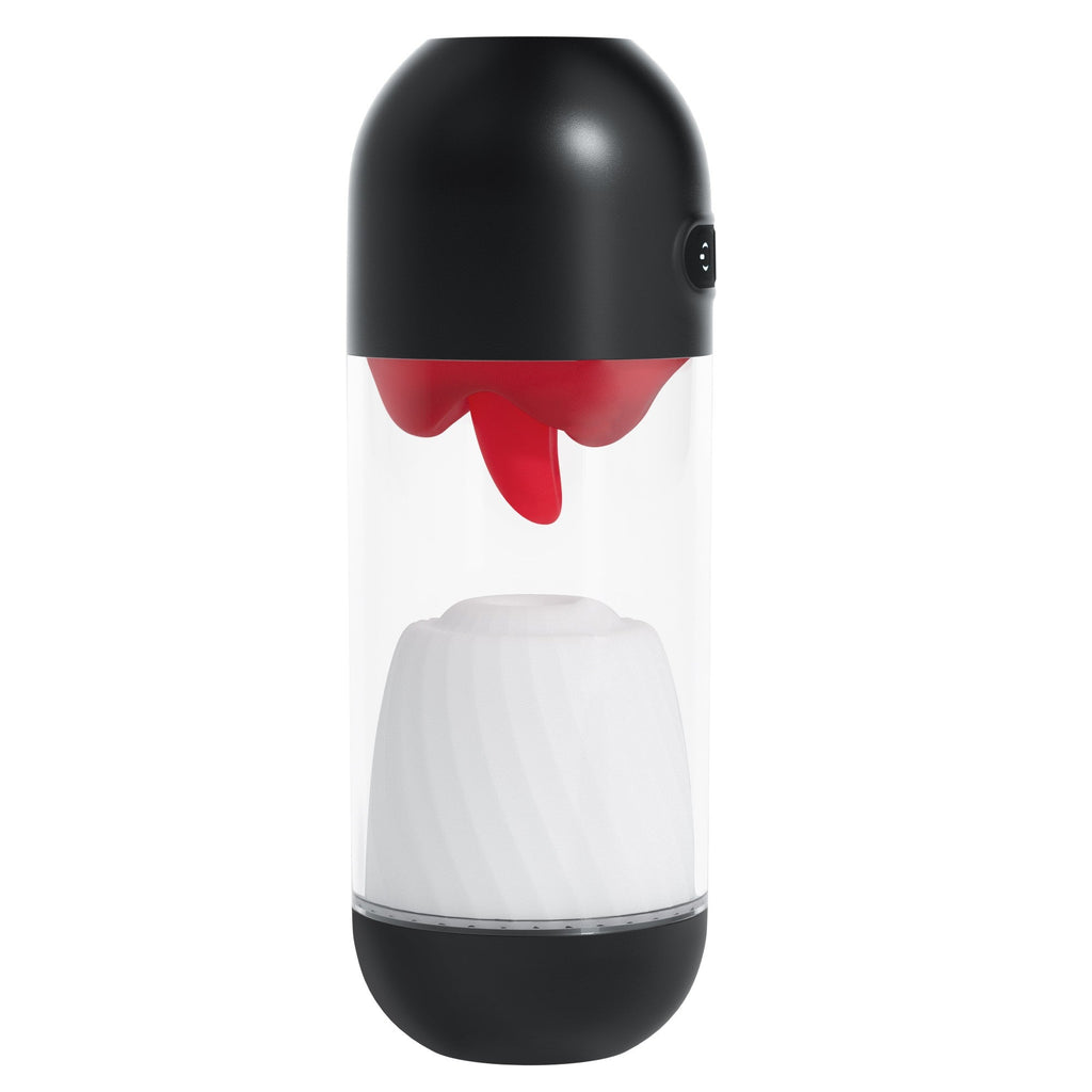 CRUSHIOUS | Slurpy – 2-in-1 Detachable Masturbator with Tongue Stimulator 22 cm