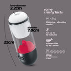 CRUSHIOUS | Slurpy – 2-in-1 Detachable Masturbator with Tongue Stimulator 22 cm