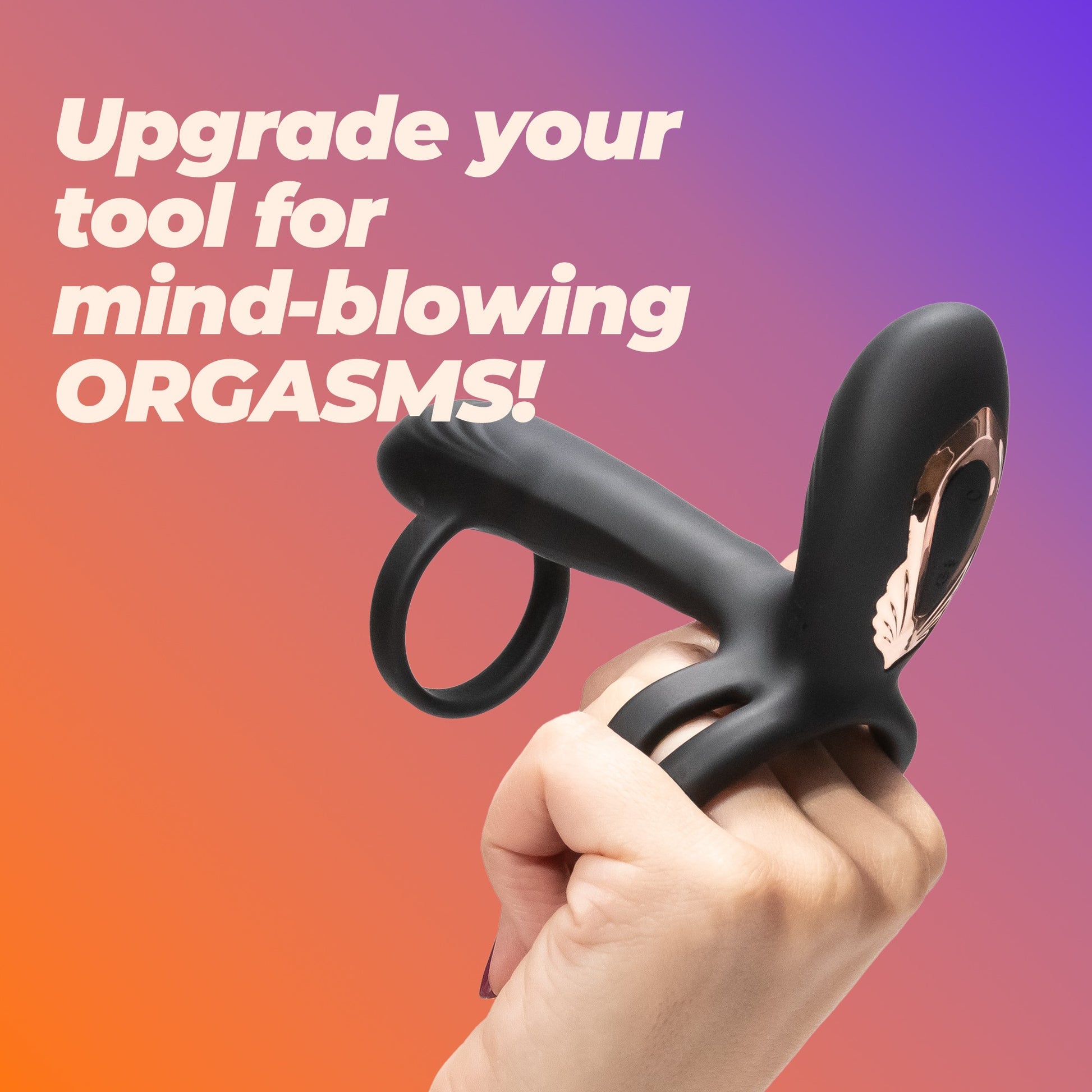 CRUSHIOUS Tornado pyörivä penisrengas ja -holkki värinällä