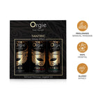 ORGIE | Tantrisko sensuālo masāžas eļļu komplekts – Glossy efekts – Mini izmērs 3 x 30 ml