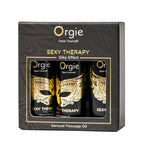 ORGIE | Aistillisten hierontaöljyjen setti Sexy Therapy – Silk-vaikutus – Minikoko 3 x 30 ml