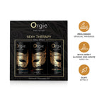 ORGIE | Aistillisten hierontaöljyjen setti Sexy Therapy – Silk-vaikutus – Minikoko 3 x 30 ml