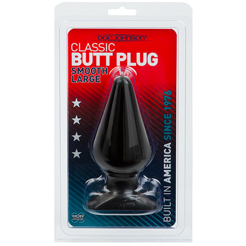 PLUG ANAL DOC JOHNSON CLASSIC BUTT PLUG NEGRO LARGE