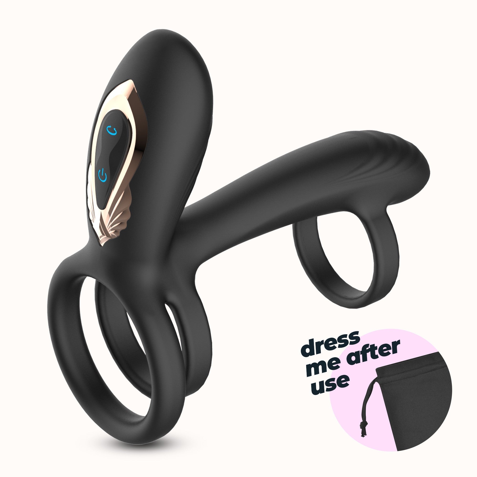 CRUSHIOUS | Tornado – Vibrating Rotating Penis Ring with Remote Control
