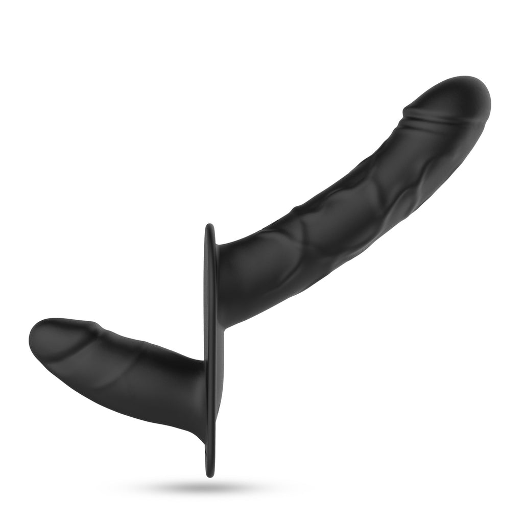 CRUSHIOUS | Labionda – Kaksois strap-on langattomalla kaukosäätimellä – Musta