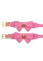 TABOOM | Malibu Ankle Cuffs – Playful Pink Vegan Leather Bondage Cuffs
