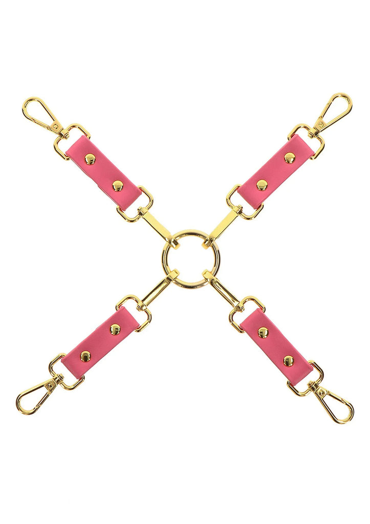 TABOOM | Malibu Hogtie – Pink Vegan Leather BDSM Restraint