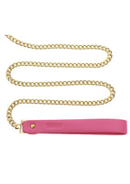 TABOOM | Malibu Collar and Leash – Pink Vegan Leather Bondage Set with Bow