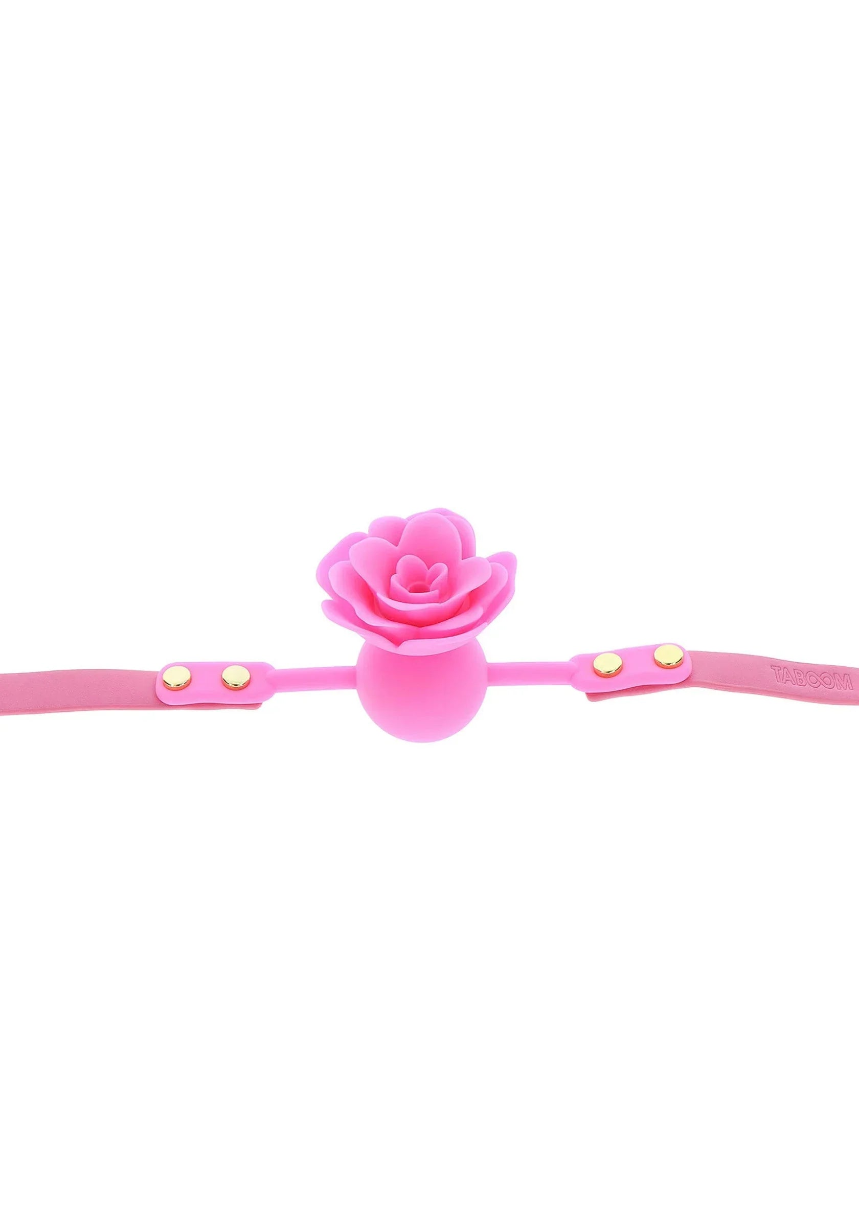 TABOOM | Malibu Rose Ball Gag – Silicone Rose-Shaped BDSM Mouth Gag