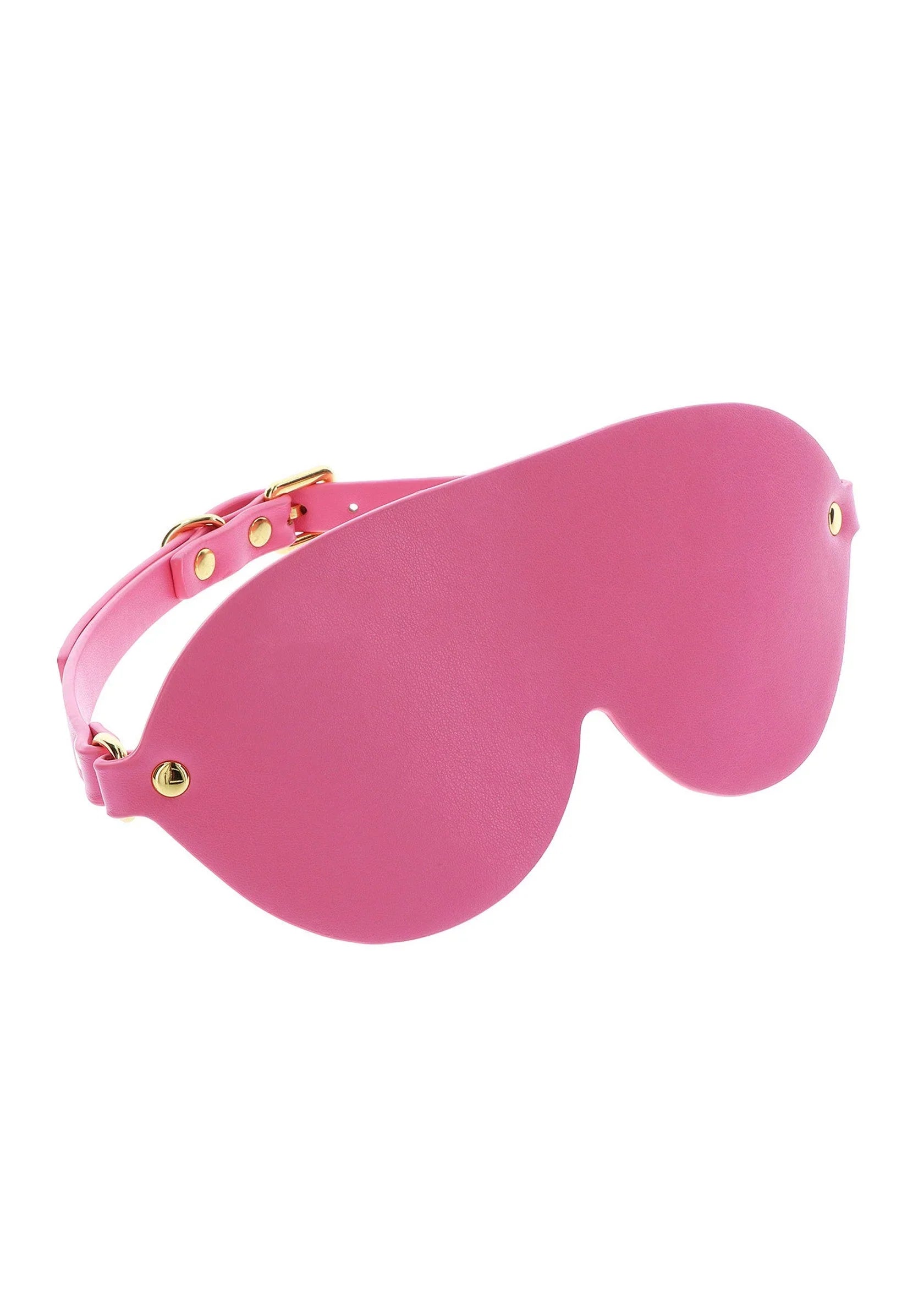TABOOM | Malibu Blindfold – Playful Pink Vegan Leather BDSM Eye Mask