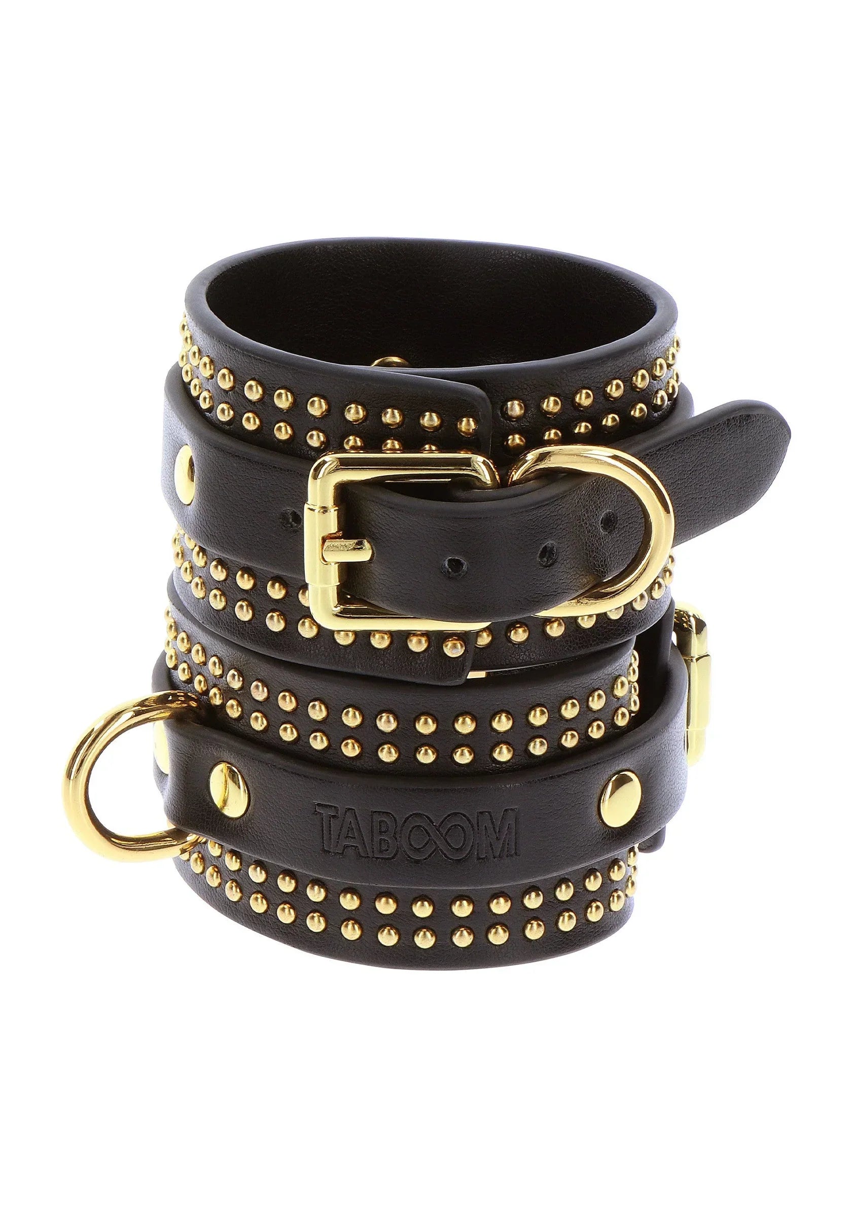 TABOOM | Vogue Studded Wrist Cuffs – Luxury BDSM Bondage Set