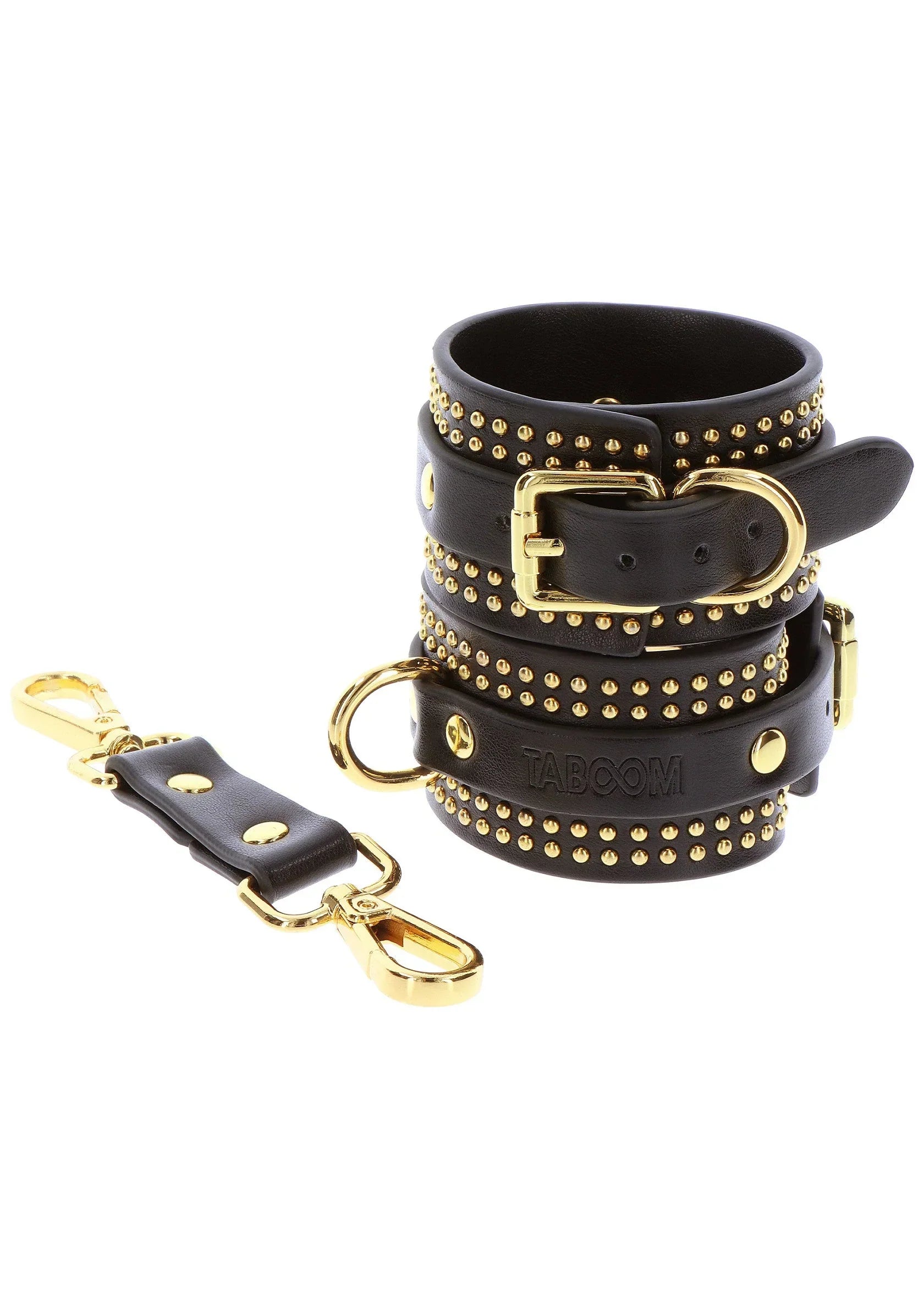 TABOOM | Vogue Studded Wrist Cuffs – Luxury BDSM Bondage Set