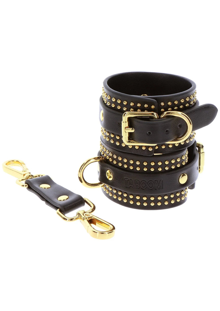 TABOOM | Vogue Studded Ankle Cuffs – Luxury BDSM Bondage Set