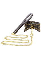 TABOOM | Vogue Studded Collar and Leash – Vegan Leather BDSM Set