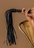 TABOOM | Vogue Studded Whip – Elegant Vegan Leather BDSM Whip