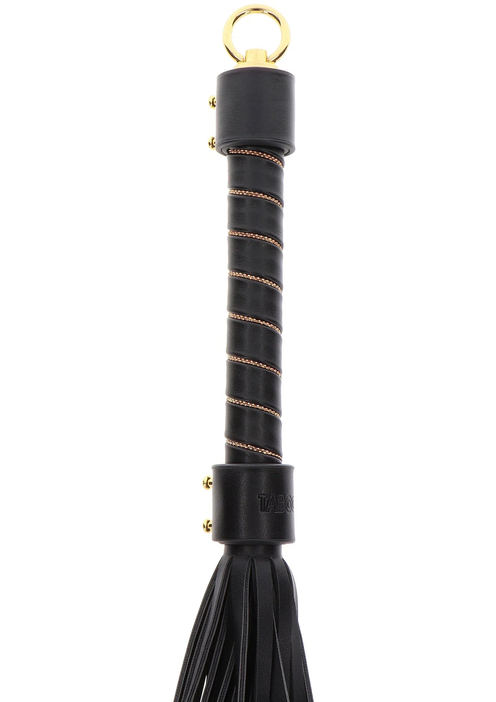 TABOOM | Vogue Studded Whip – Elegant Vegan Leather BDSM Whip