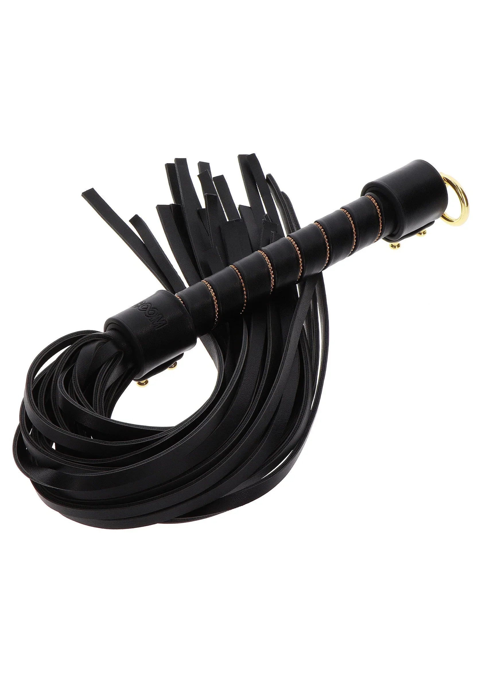 TABOOM | Vogue Studded Whip – Elegant Vegan Leather BDSM Whip