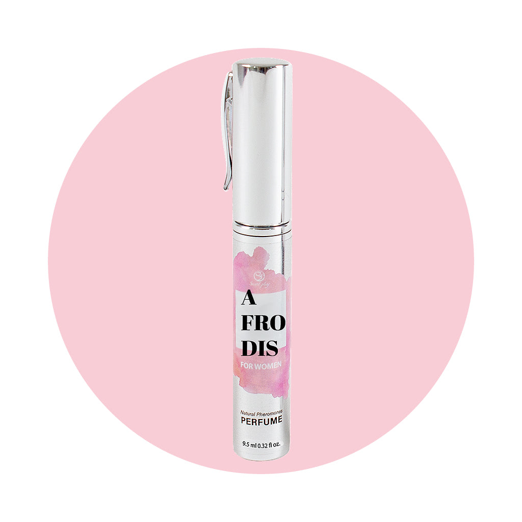 SECRET PLAY | Afrodita feromoonparfüüm naistele – Musta trühvli, magusa karamelli ja roosiga – 9,5 ml reisisuurus (Afrodis) / 50 ml
