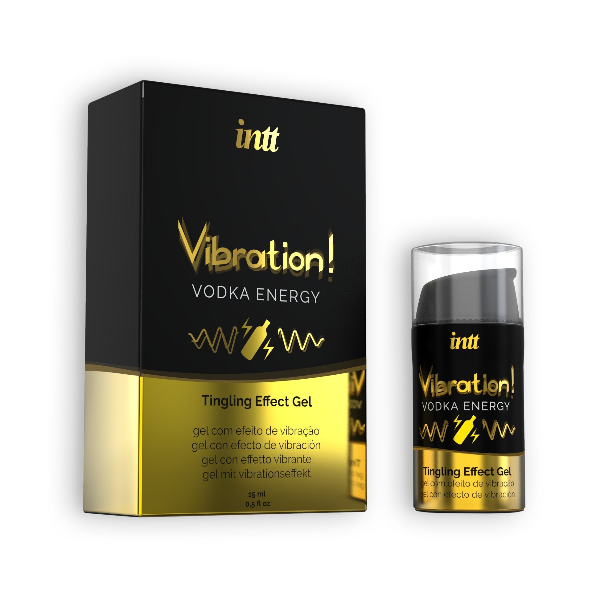 INTT | Vibration & Liquid Vibrator -geelit – 15 ml (useita makuja)
