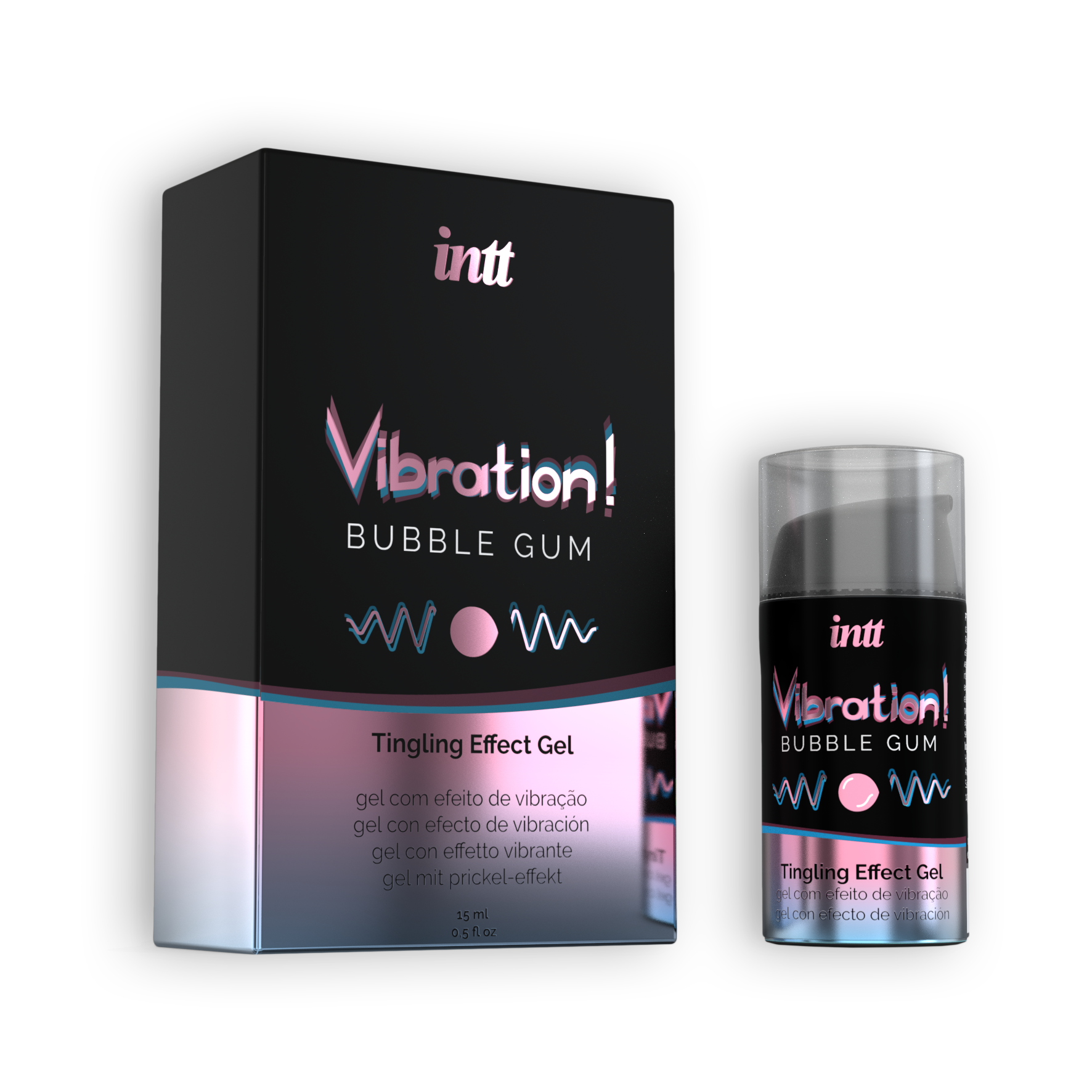 INTT | Vibration & Liquid Vibrator -geelit – 15 ml (useita makuja)