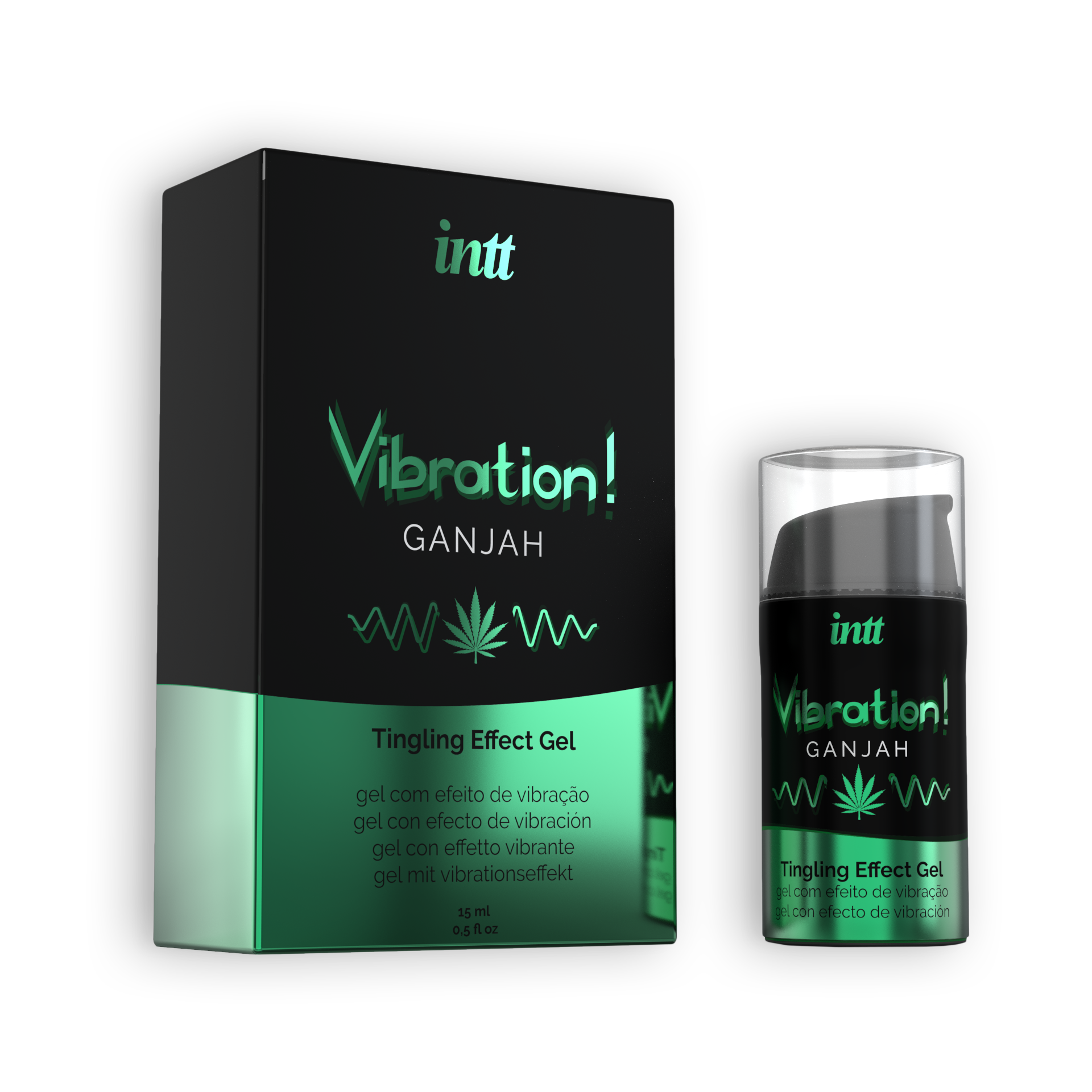 INTT | Vibration & Liquid Vibrator -geelit – 15 ml (useita makuja)