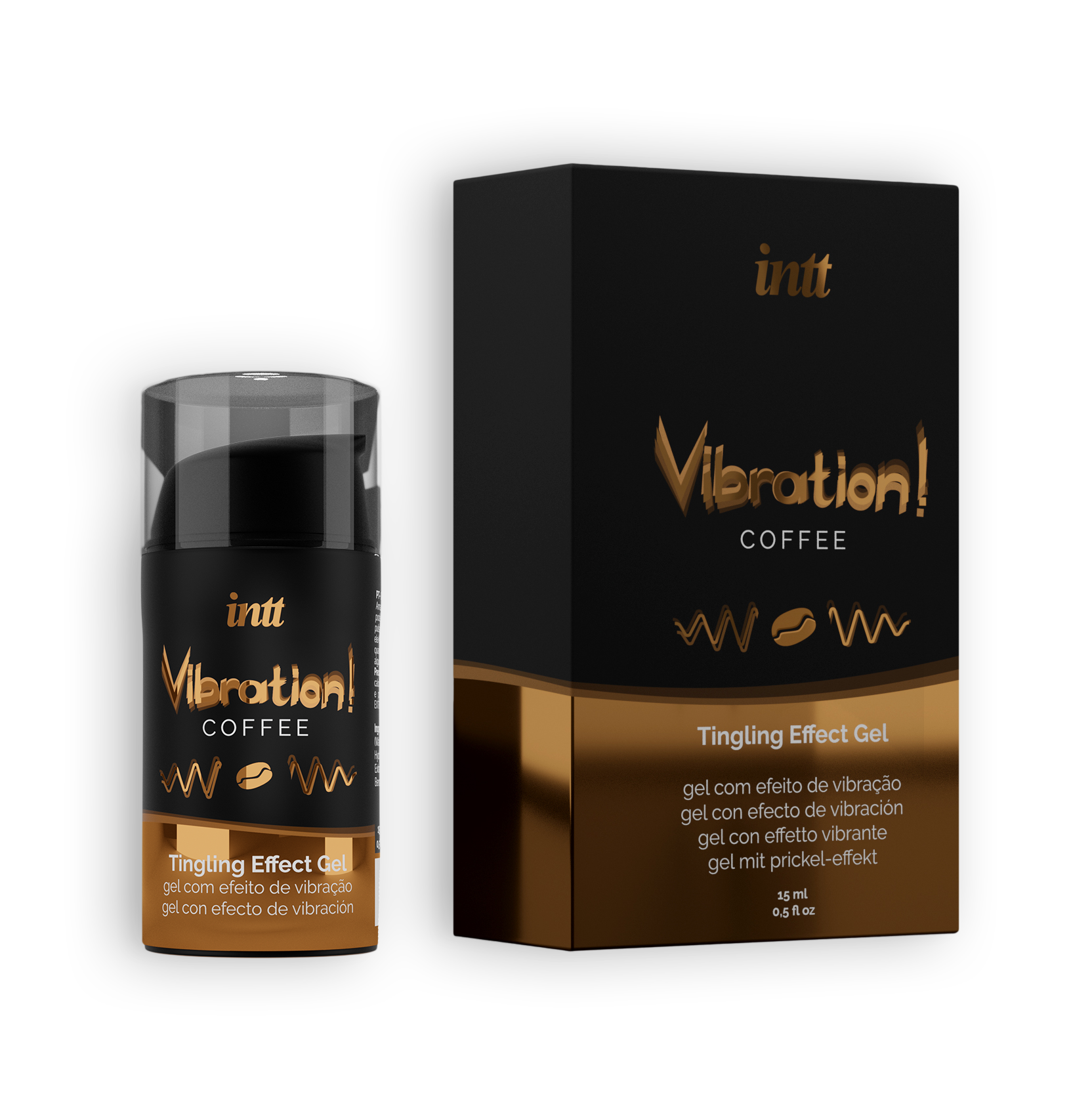 INTT | Vibration & Liquid Vibrator -geelit – 15 ml (useita makuja)