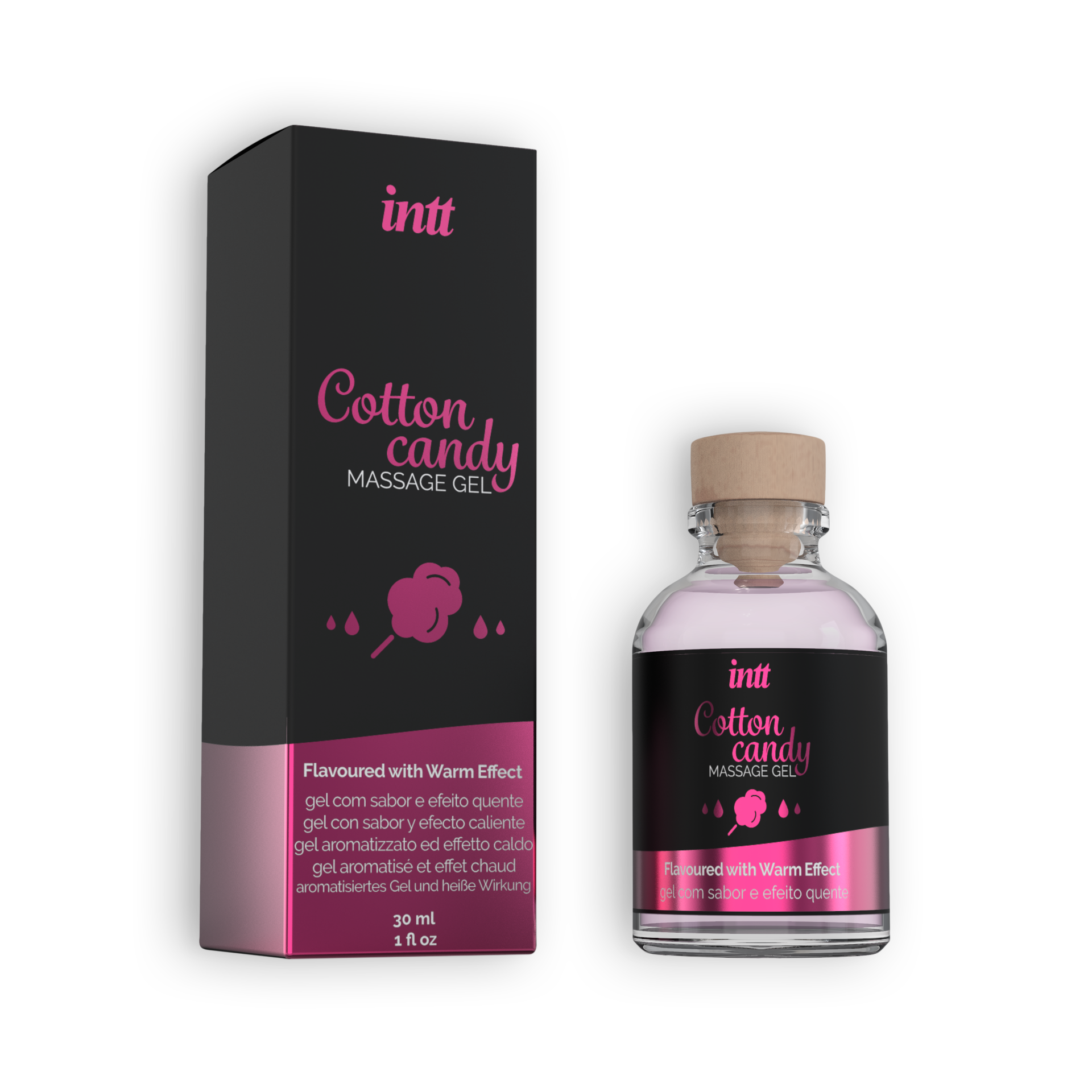 INTT | Cotton Candy Kissable Massage Gel – Warming – 30 ml