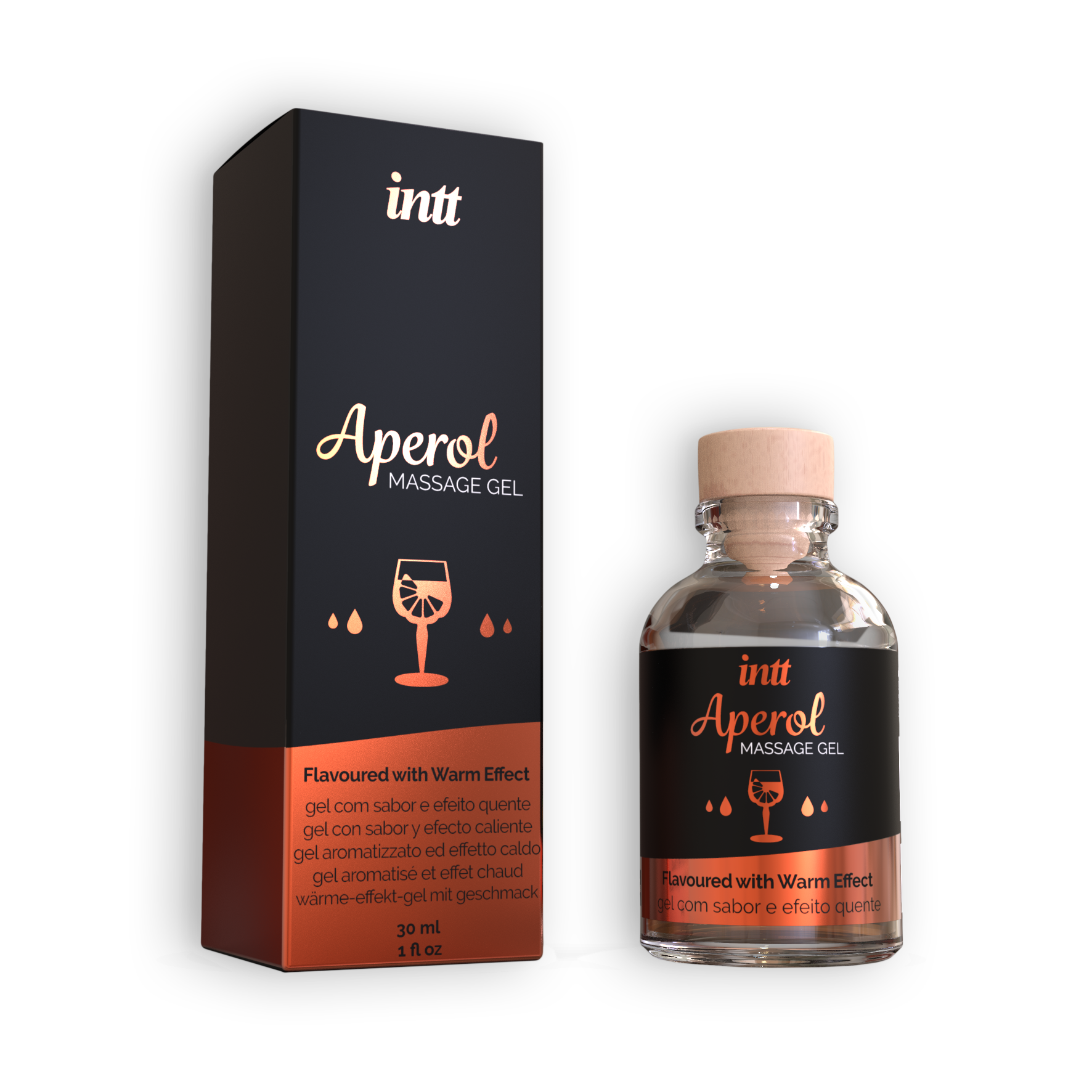 INTT | Aperol Kissable Massage Gel – Alcohol-Free – 30 ml