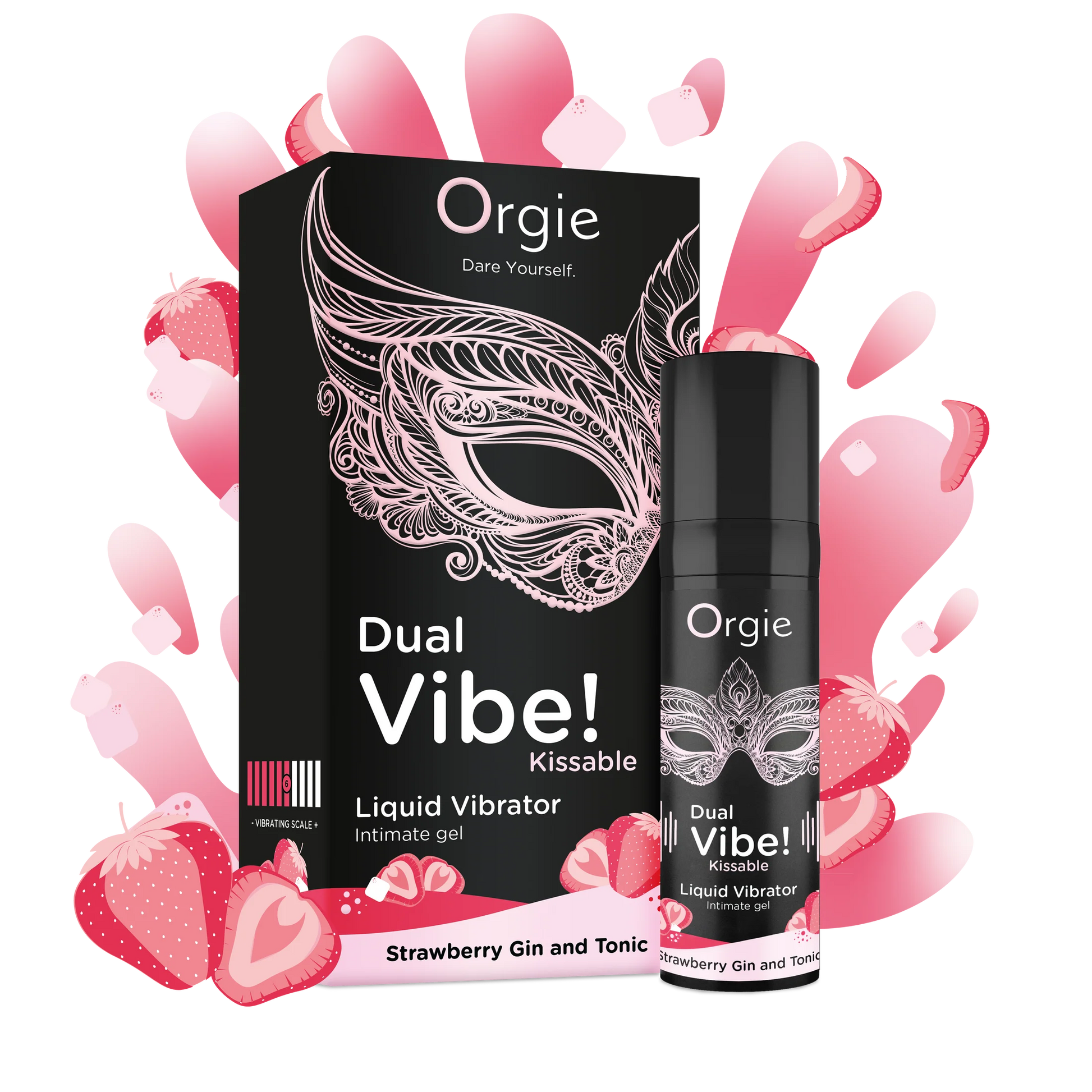Orgie DUAL VIBE! – Skūpstāmi uz ūdens bāzes intīmie gēli ar vibrējošu efektu, iedvesmoti no kokteiļiem