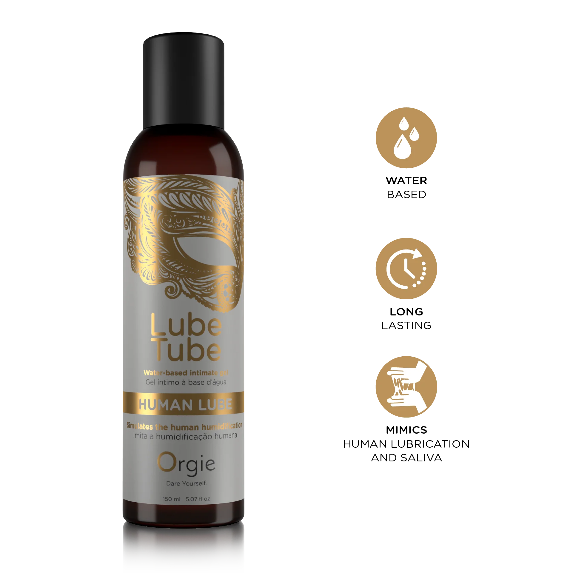 Orgie LUBE TUBE – Semen Lube & Human Lube uz ūdens bāzes intīmie gēli