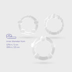 CRUSHIOUS | Triple Bead Cock Ring Set – 3 Sizes