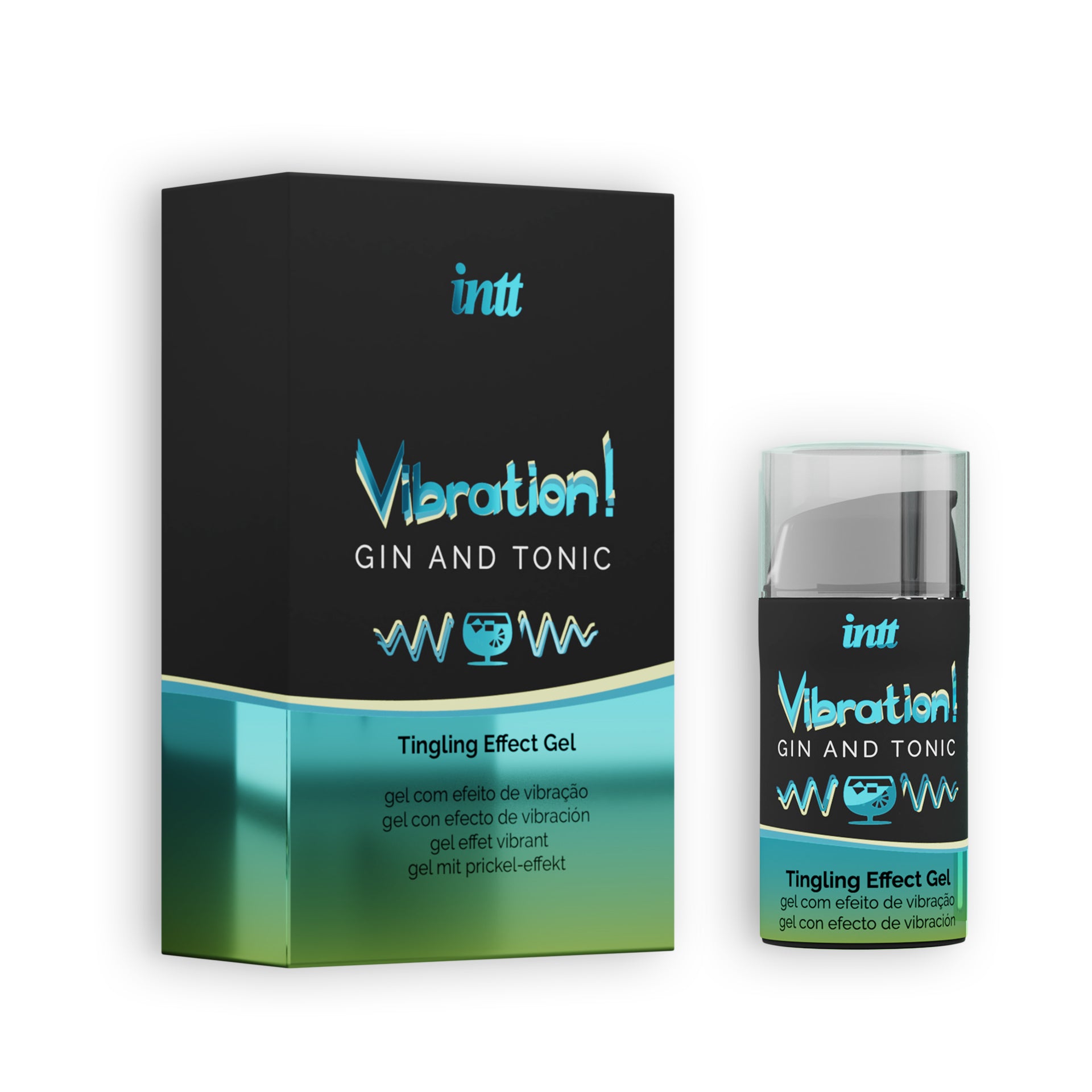 INTT | Vibration & Liquid Vibrator -geelit – 15 ml (useita makuja)