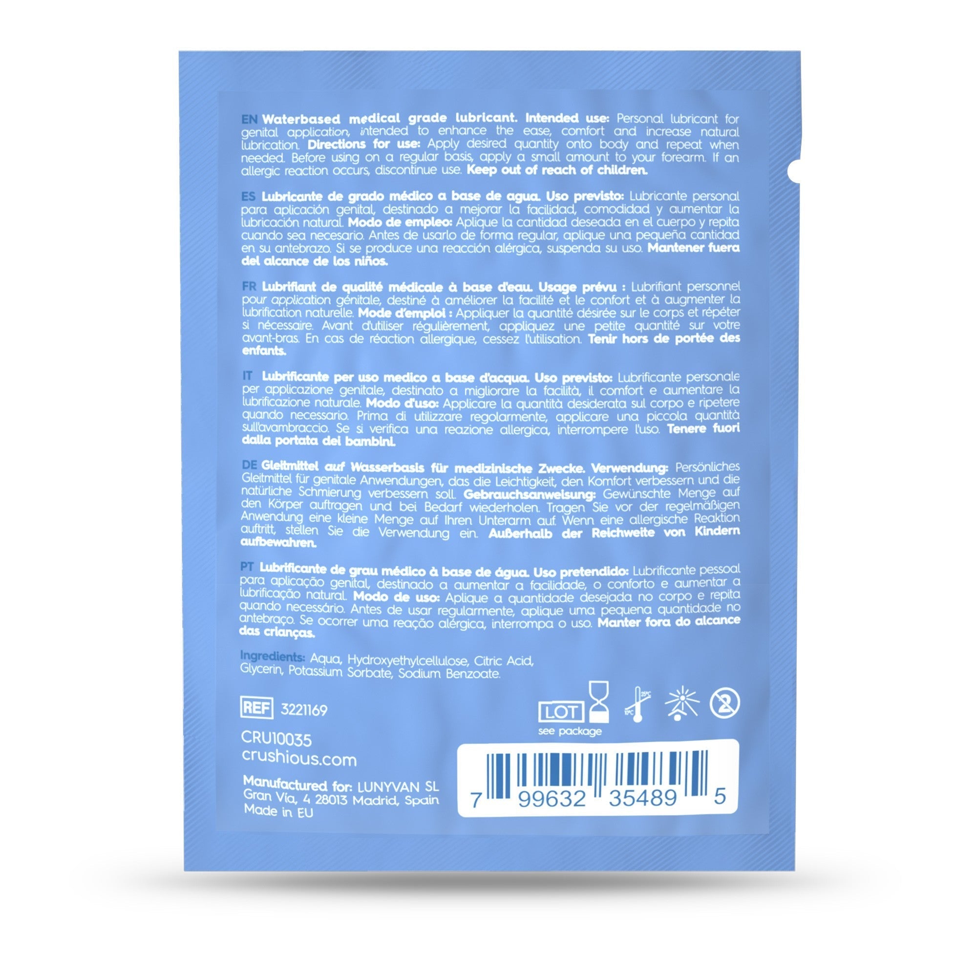 CRUSHIOUS | Water-Based Lubricant – Travel Size 4 ml