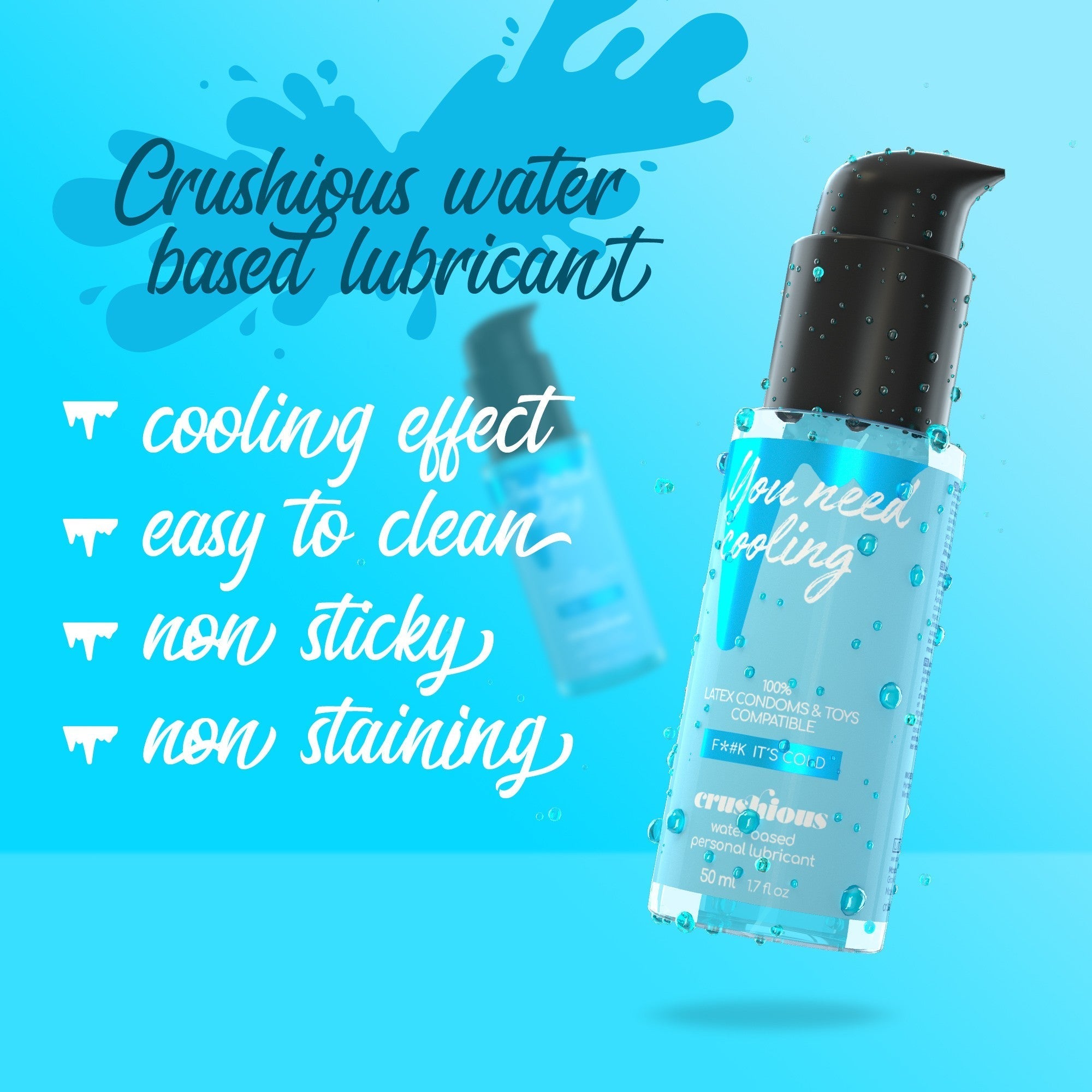 CRUSHIOUS | Cooling Effect Water-Based Lubricant – 50 ml