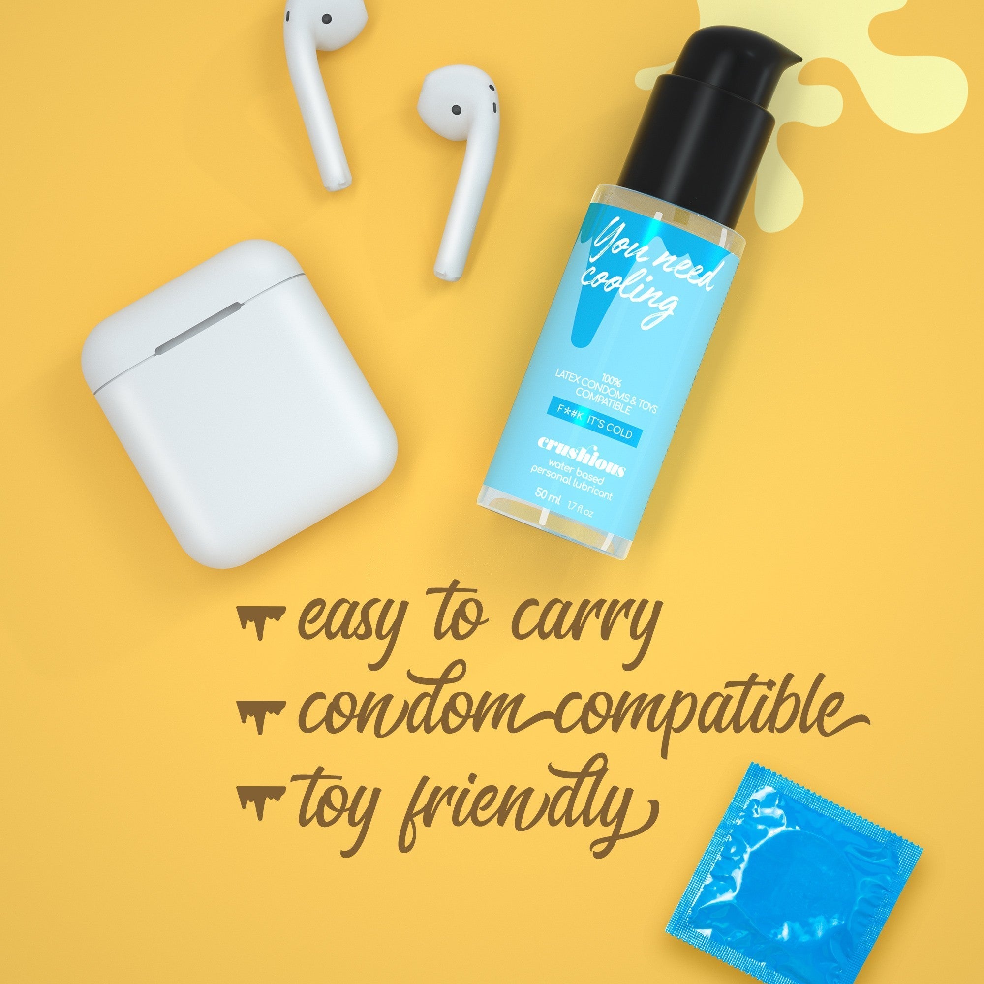 CRUSHIOUS | Cooling Effect Water-Based Lubricant – 50 ml