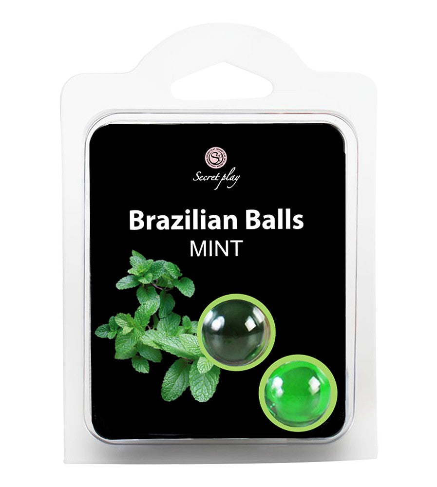 BOLAS LUBRICANTES BESABLES BRAZILIAN BALLS SABOR A MENTA 2 X 4GR