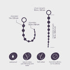 CRUSHIOUS | Anal Bead Chain – 10 Graduated Silicone Beads