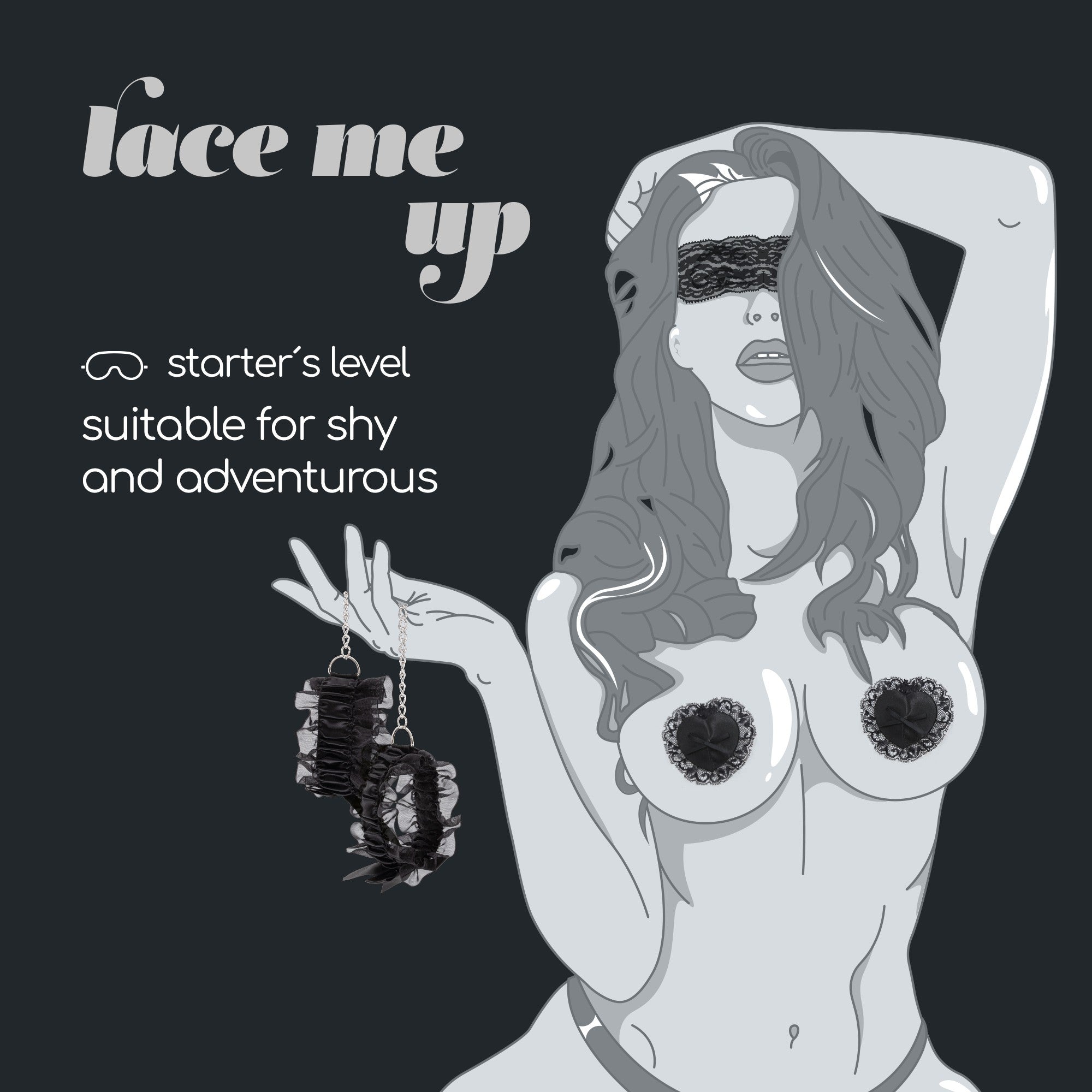 CRUSHIOUS | Lace Me Up – 3-Piece Lace BDSM Bondage Kit