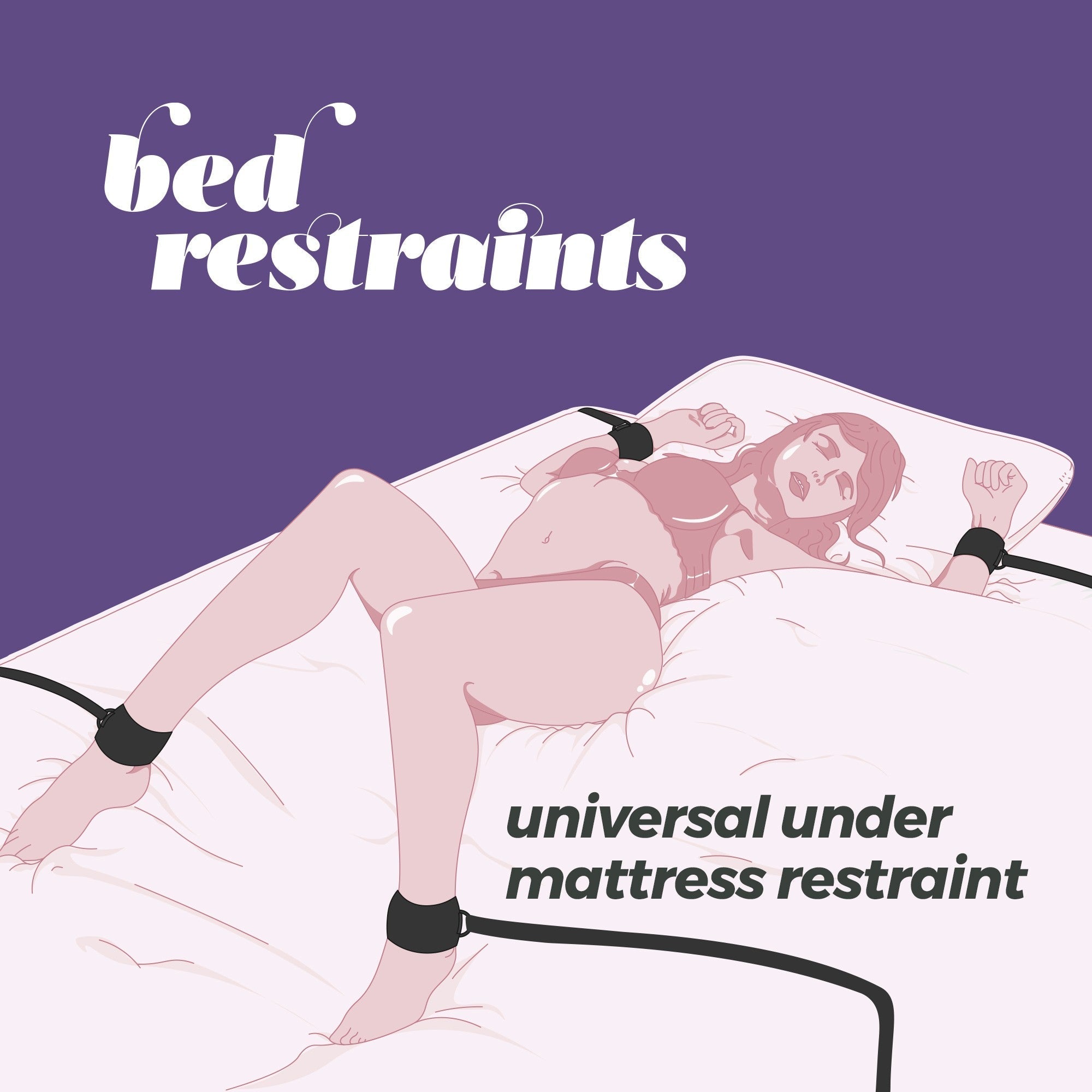 CRUSHIOUS | Bed Restraint Kit – Universal BDSM Bondage Set