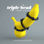 CRUSHIOUS | Triple Bead Cock Ring Set – 3 Sizes