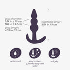 CRUSHIOUS | The Plunger – Discreet Flexible Anal Plug 9 cm