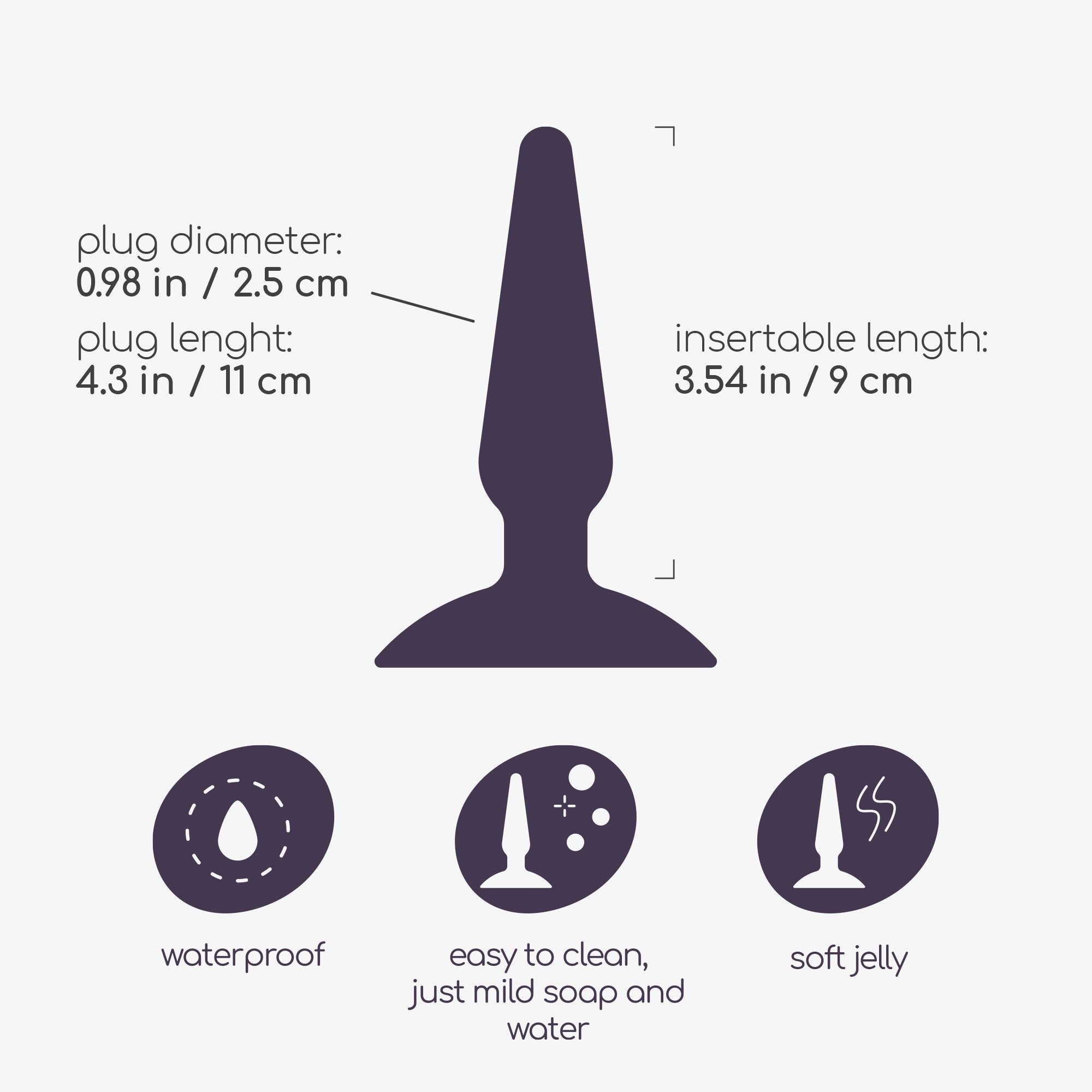 CRUSHIOUS | Jolly – Pyramid Anal Plug with Suction Base 9 cm