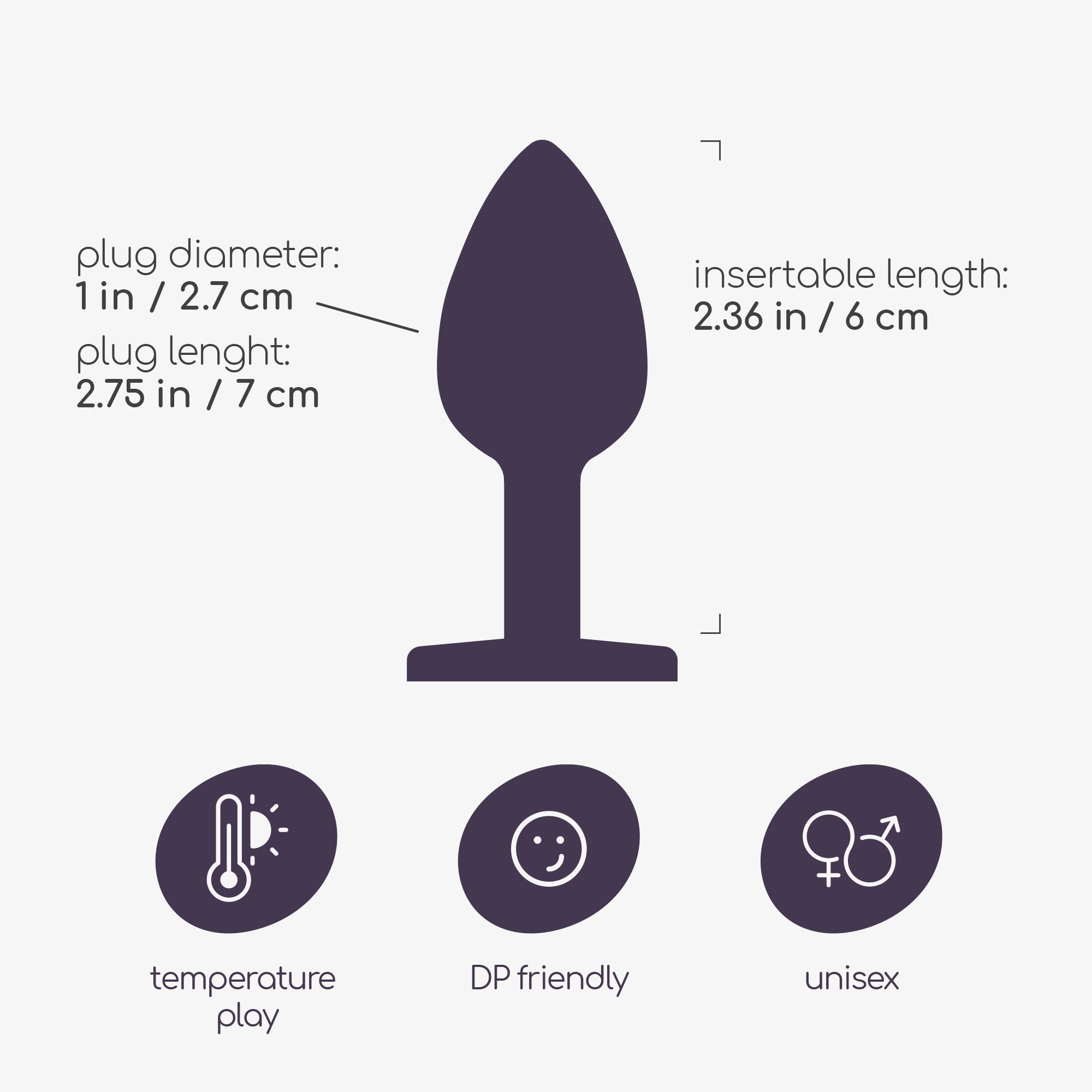 CRUSHIOUS | Bijou – Metal Anal Plug with Decorative Jewel